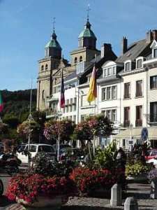 Blick auf den Albertplatz in Malmedy Albertplatz in Malmedy