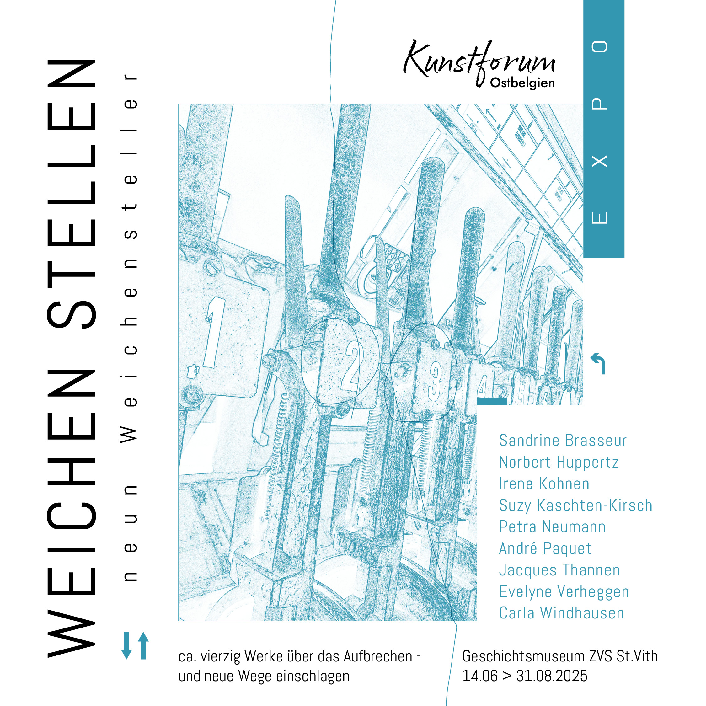 Ausstellung: "WEICHEN STELLEN" Kunstforum Ostbelgien @ Geschichtsmuseum ZVS