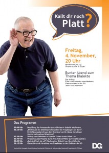 plattkalle Plakat Dialektabend Eupen-04-11-2011